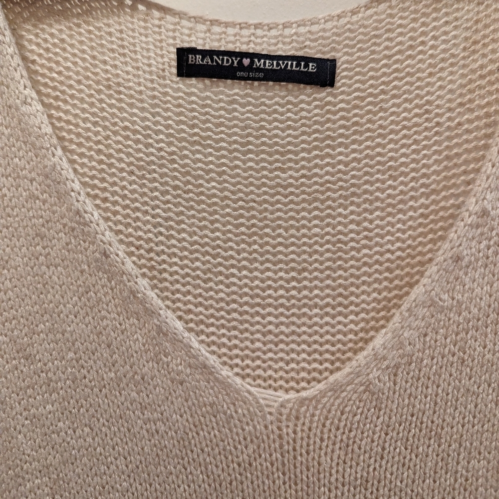 Brandy Melville Knit Crop Top Tank - Picture 2 of 6